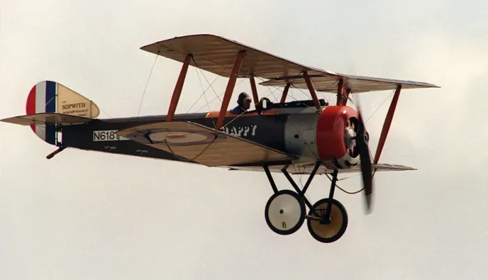Framed Print : Aircraft Sopwith flying at the Wroughton Airshow August 1993 Framed Print : Aircraft Sopwith flying at the Wroughton Airshow August 1993