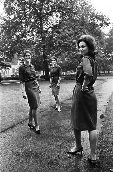 Airport assistance hostesses. 21st April 1965