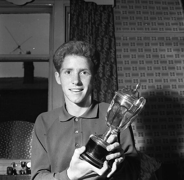 Alan Ball aged only seventeen, pictured just before playing for Blackpool
