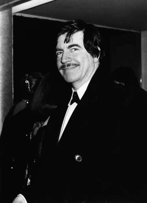 Framed Print : Alan Bates Actor after winning the Best TV Actor Award March 1984