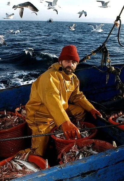 Alan McCreath fisherman on boat skipper circa 1996