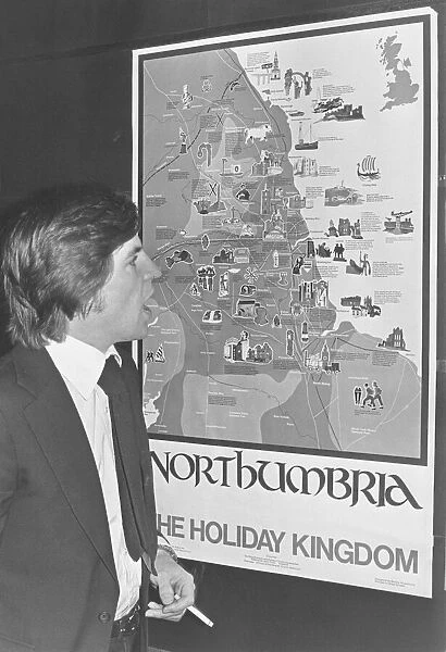 Alan Price, former member of The Animals pop group, visiting the North of England