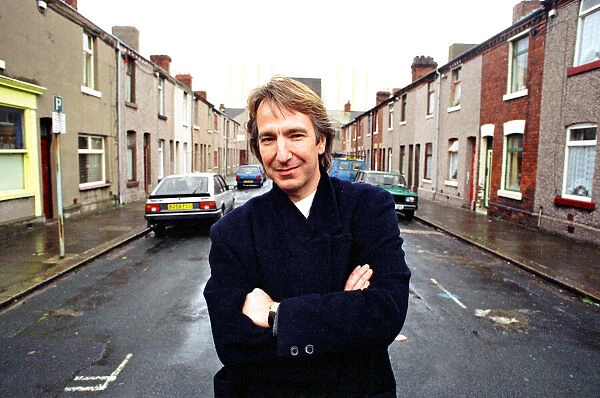 Alan Rickman, Actor, pictured on the streets of Barrow In Furness where he is due to play