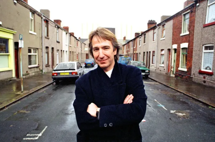 Framed Print : Alan Rickman, Actor, pictured on the streets of Barrow In Furness where he is due to play
