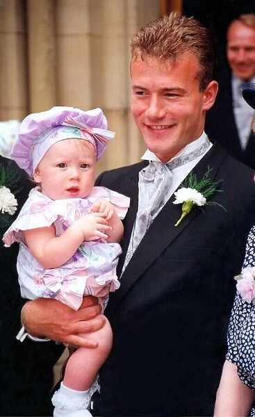 Alan Shearer with one of his daughters