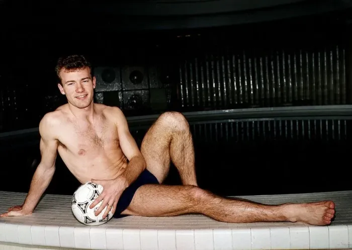 Framed Print : Alan Shearer Footballer relaxing by swimming pool with a football in his hand Dbase Framed Print : Alan Shearer Footballer relaxing by swimming pool with a football in his hand Dbase