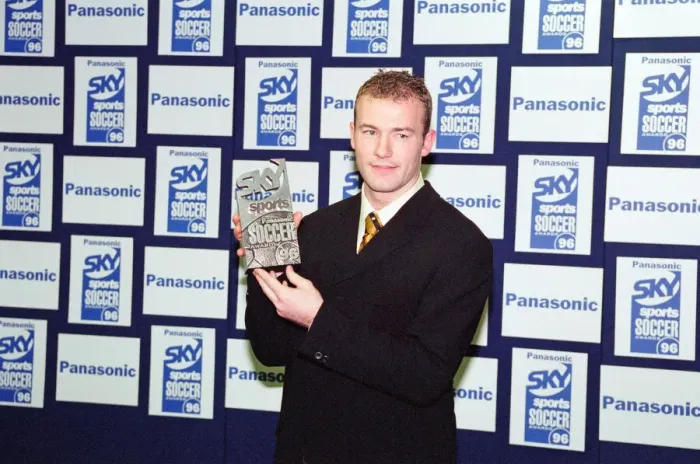 Framed Print : Alan Shearer at the Panasonic Sky Sports Soccer Awards 96 Framed Print : Alan Shearer at the Panasonic Sky Sports Soccer Awards 96