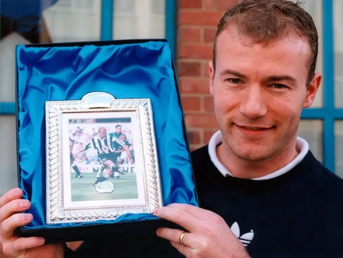 Framed Print : Alan Shearer who won player and goal of the month Framed Print : Alan Shearer who won player and goal of the month