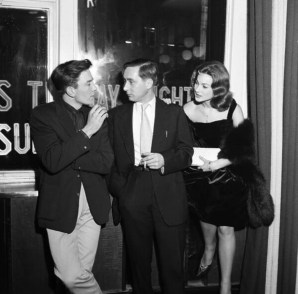 Albert Finney, Alan Sillitoe and Shirley Anne Field at the premiere of their new film