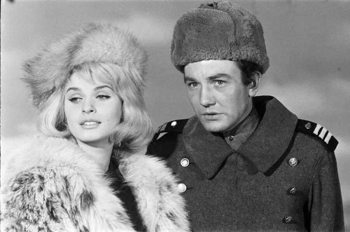 Framed Print : Albert Finney and Senta Berger on the set of The Victors Framed Print : Albert Finney and Senta Berger on the set of The Victors