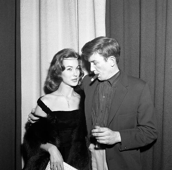 Albert Finney and Shirley Anne Field at the premiere of their new film '
