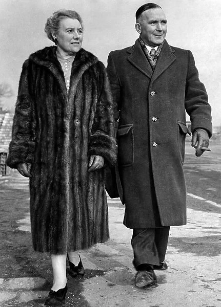 Albert Pierrepoint out for a stroll with his wife Anne. they keep the '