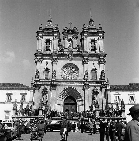 Alcobaca Monastery, Portugal. 9th June 1959