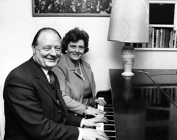 Alderman Donald Mills and his wife Councillor Julia Mills. 5th March 1973