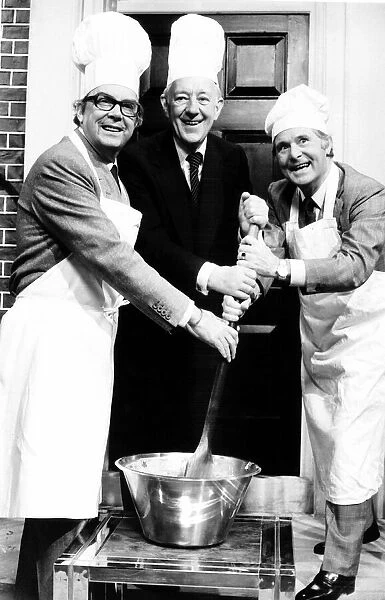 Alec Guinness actor appears with Morecambe and Wise in their Christmas TV Show