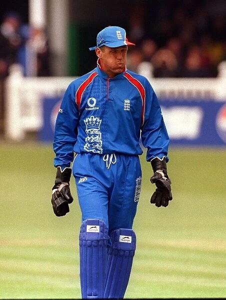 Alec Stewart England Captain May 1999 feeling the pressure during the Cricket World