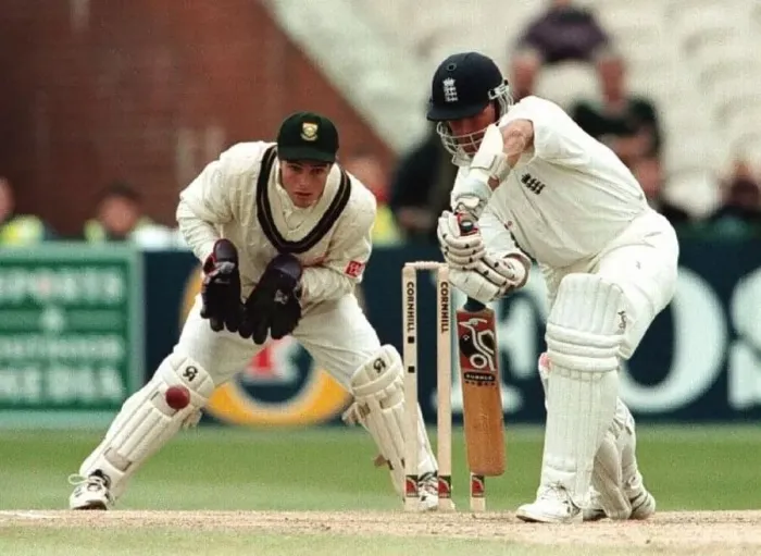 : Alec Stewart England cricket captain July 1998 At the wicket during the third test : Alec Stewart England cricket captain July 1998 At the wicket during the third test