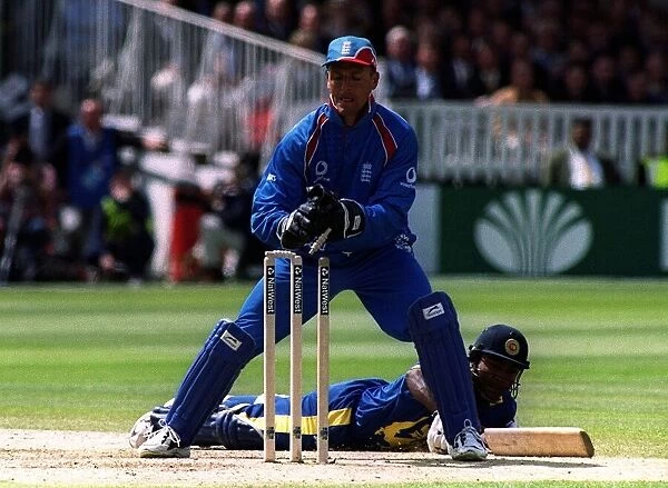 Alec Stewart England cricket captain May 1999 fails in his attempted to stump