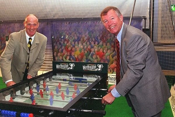 Alex Ferguson August 1998 Manchester United Manager at Worthington Cup Launch Promotion