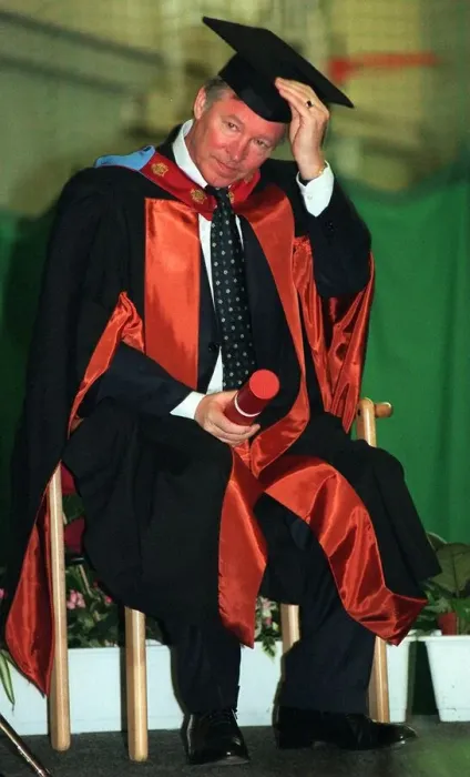 Framed Print : Alex Ferguson March 1998 receives his fourth Honourary degree