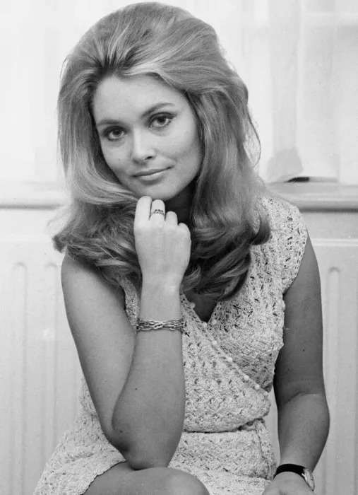 Framed Print : Alexandra Bastedo, British actress, pictured at home in London, Friday 3rd January 1969 Framed Print : Alexandra Bastedo, British actress, pictured at home in London, Friday 3rd January 1969