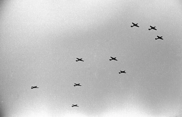 Alfieri. Hawker Hurricanes in formation. October 2nd 1940