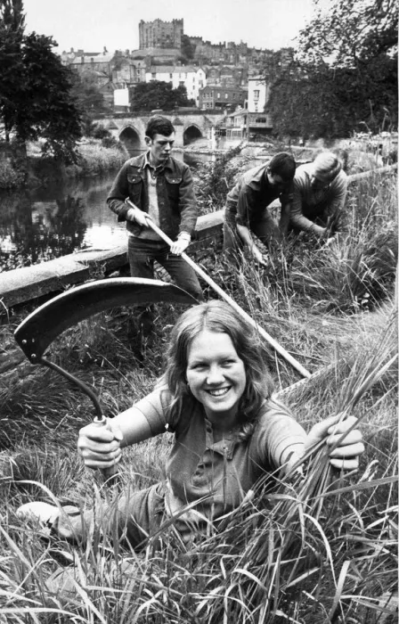 Framed Print : Alison Curry, a Northumberland police cadet, and some of her colleagues