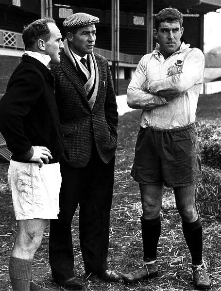 All Black Colin Meads (right) and New Zealand captain Wilson Whineray pictured in