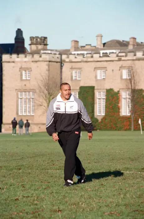 Framed Print : The All Blacks training at Rugby School. Pictured, Jonah Lomu. 2nd December 1997 Framed Print : The All Blacks training at Rugby School. Pictured, Jonah Lomu. 2nd December 1997