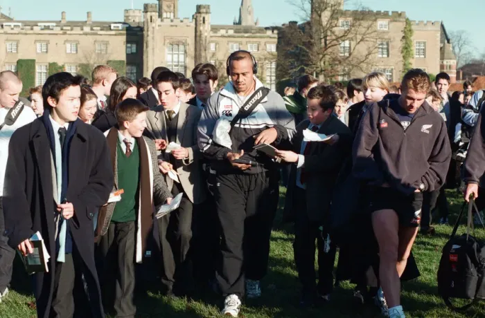 Framed Print : The All Blacks training at Rugby School. 2nd December 1997 Framed Print : The All Blacks training at Rugby School. 2nd December 1997