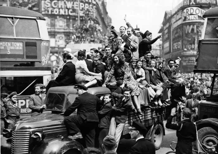 Framed Print : All day long the happy crowds paraded. They cheered, they waved flags Framed Print : All day long the happy crowds paraded. They cheered, they waved flags