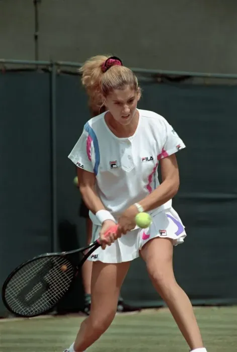 Framed Print : All England Lawn Tennis Chamionships at Wimbledon Ladies Singles Monica Seles Framed Print : All England Lawn Tennis Chamionships at Wimbledon Ladies Singles Monica Seles