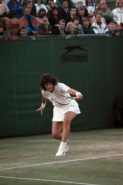 All England Lawn Tennis Championships at Wimbledon Action during the Mens Singles