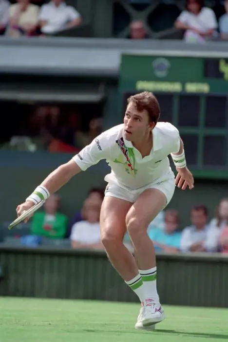 Framed Print : All England Lawn Tennis Championships at Wimbledon. Ivan Lendl in action against Kuhnen