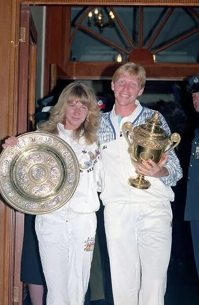 All England Lawn Tennis Championships at Wimbledon West German champions Steffi