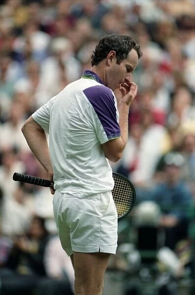 All England Lawn Tennis Championships at Wimbledon. John McEnroe during his first