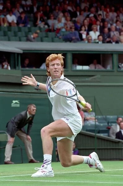 All England Lawn Tennis Championships at Wimbledon. Mark Woodforde in action