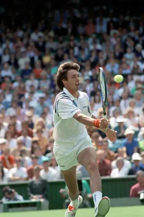 Framed Print : All England Lawn Tennis Championships at Wimbledon. Michael Stich in action during his
