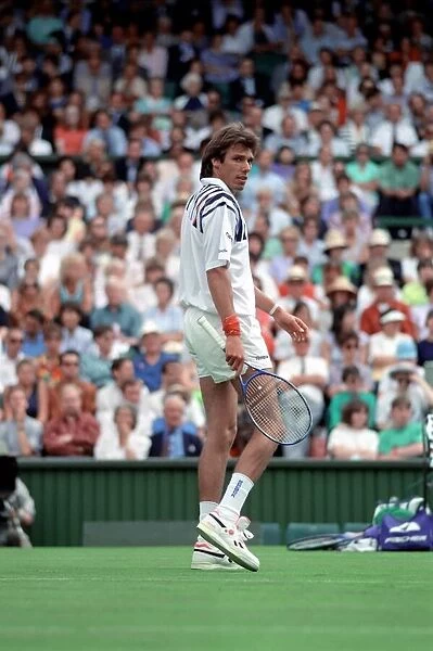 All England Lawn Tennis Championships at Wimbledon. Michael Stich in action during his
