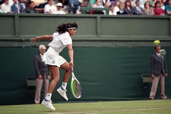 All England Lawn Tennis Championships at Wimbledon. Gabriella Sabatini in action