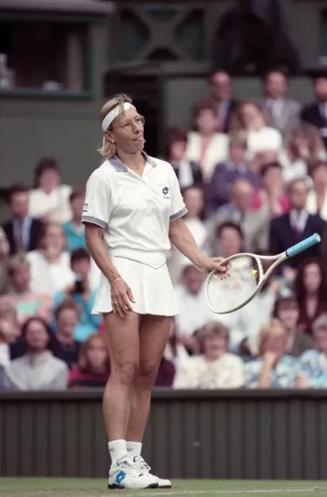 Framed Print : All England Lawn Tennis Championships at Wimbledon. Ladies Singles Martina