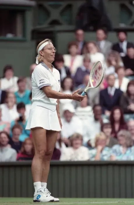 Framed Print : All England Lawn Tennis Championships at Wimbledon. Ladies Singles Martina
