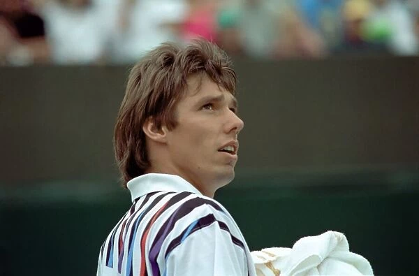 All England Lawn Tennis Championships at Wimbledon. Michael Stich during