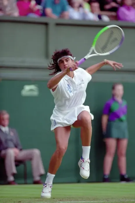 Framed Print : All England Lawn Tennis Championships at Wimbledon. Gabriella Sabatini in action Framed Print : All England Lawn Tennis Championships at Wimbledon. Gabriella Sabatini in action