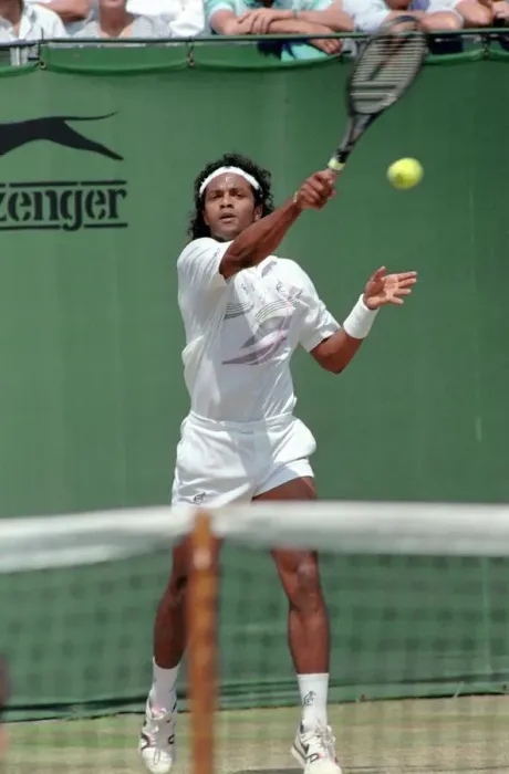Framed Print : All England Lawn Tennis Championships at Wimbledon Action during the Mens Singles