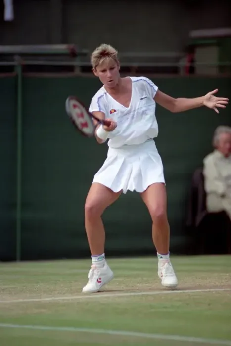 Framed Print : All England Lawn tennis Championships at Wimbledon Ladies Singles Chris Evert