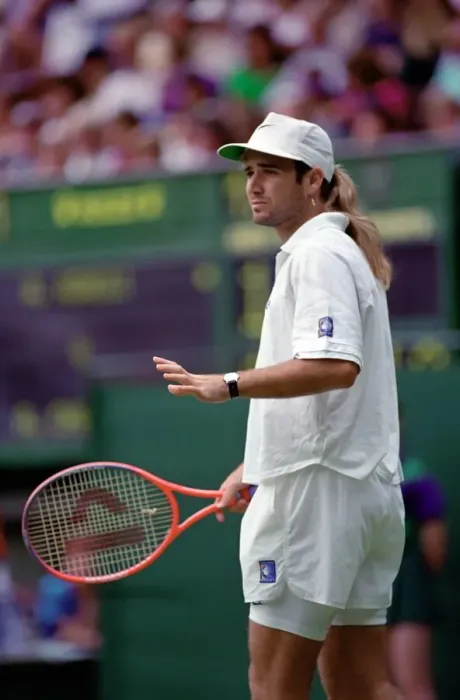 Framed Print : All England Lawn Tennis Championships at Wimbledon Mens Singles First Round match