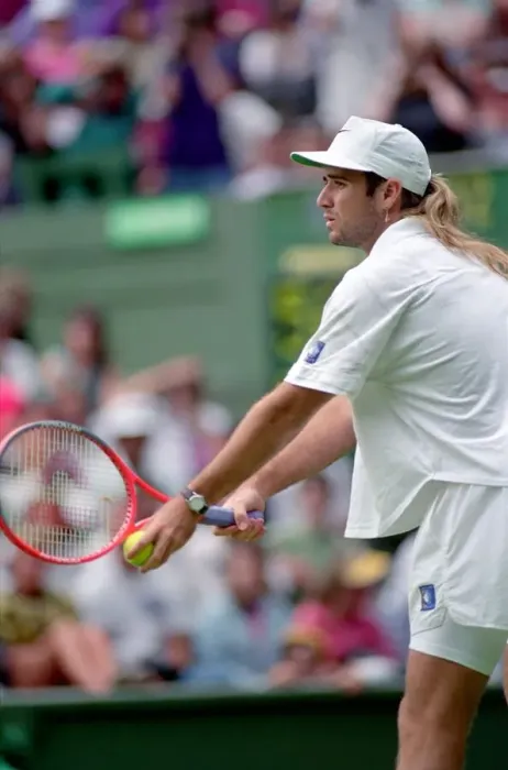 Framed Print : All England Lawn Tennis Championships at Wimbledon Mens Singles First Round match