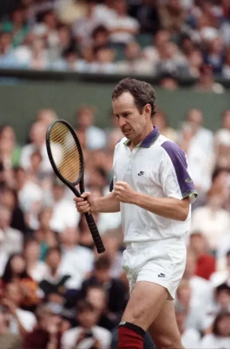 Framed Print : All England Lawn Tennis Championships at Wimbledon Mens Singles Second Round match
