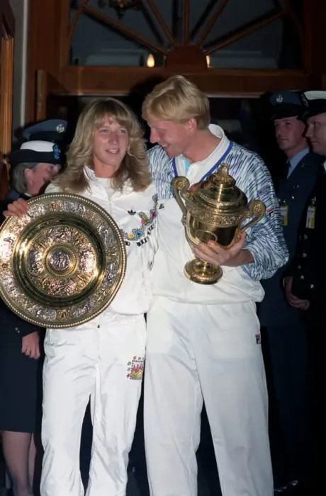 Framed Print : All England Lawn Tennis Championships at Wimbledon West German champions Steffi Framed Print : All England Lawn Tennis Championships at Wimbledon West German champions Steffi
